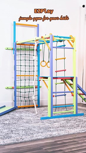 Jungle Gym and Wooden Toys for Kids' Playtime
