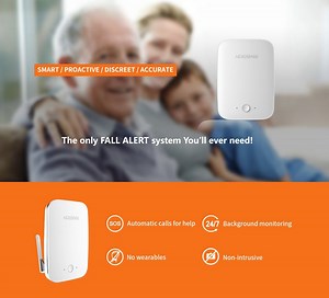 [Hot Item] Tuya Elder Care Human Fall Sensor Detect People Falling Status Millimeter Radar Detector