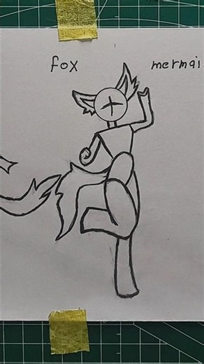 How to draw half wolf body ✨(Cat, Fox, Mermaid) #drawing #art #howtodraw #tutorial#fyp #shorts