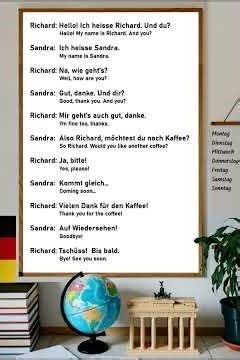 German Lesson 3 - Meeting Someone at the Café #friends #coffeeshopambience #starbucks #tinder