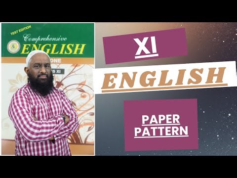 Paper Pattern | XI | English