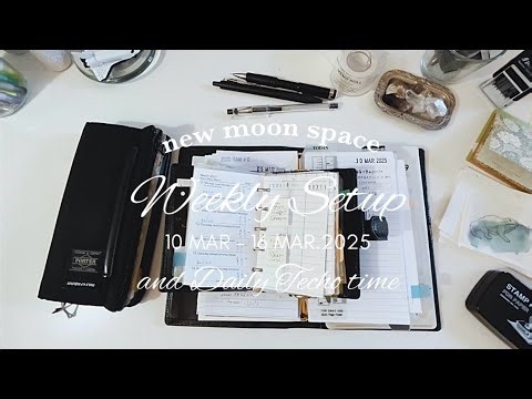 Weekly Setup｜夢に近づくために(ほぼ)毎日使う手帳の週間セットアップ【Planning With Me】