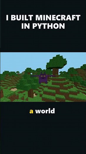 I Built My Own Minecraft in Python — world, mobs & a dragon (in the browser) #coding #python