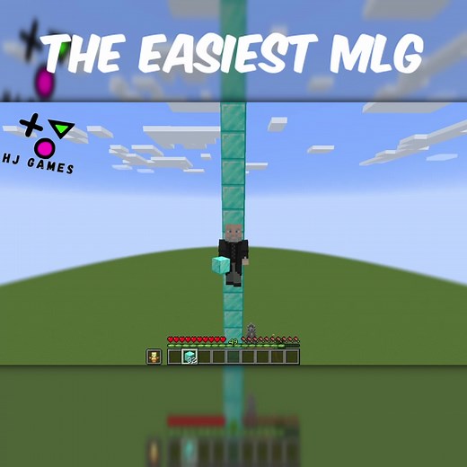 the easiest MLG in Minecraft #minecraft