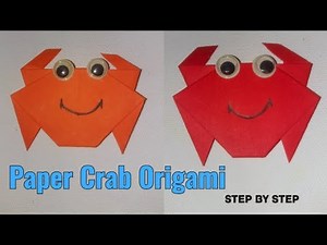 EASY CRAB ORIGAMI TUTORIAL | PAPER CRAB FOLDING INSTRUCTIONS | HOW TO MAKE PAPER ART | PAPER ANIMALS
