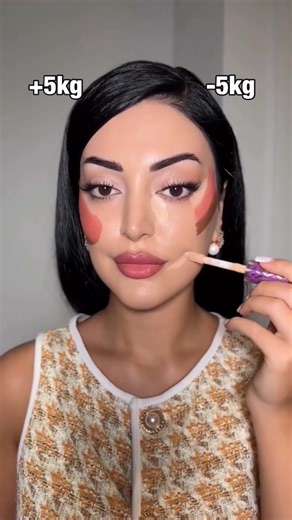 Fuller vs. Lifted Face Contour Tutorial ✨#shorts #facecontouring #viralshorts #trendingyoutubeshorts