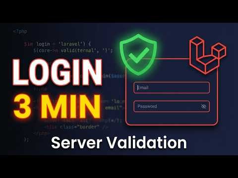 Login Laravel 13: Validación Servidor en 3 Minutos