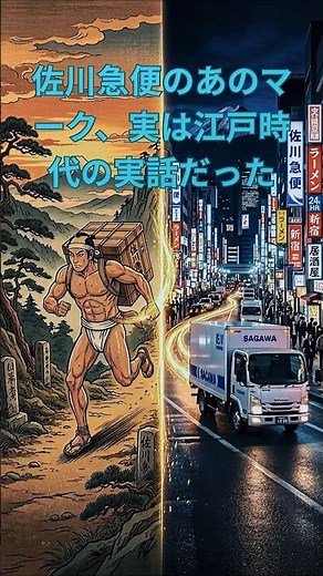 佐川急便のあのマーク実は⋯ #shorts #歴史 #ai生成 #雑学 #豆知識 #郵便
