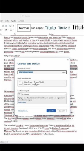 Cómo guardar un documento en Word correctamente #word #tipsword #aprendeword #trucosword