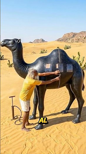 Inflatable house that withstood a sandstorm 😯