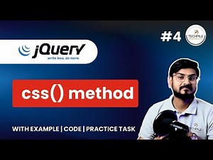 jQuery CSS Method Explained | css() Method with Examples | jQuery Tutorial for Beginners