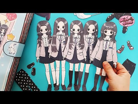 Newjeans Paper Dolls Dress Up Handmade Quiet Book