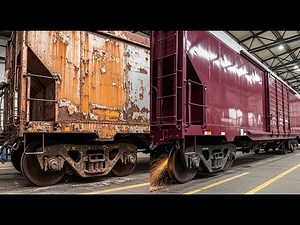 Restoring a vintage freight train car over 60 years old: Full Process
