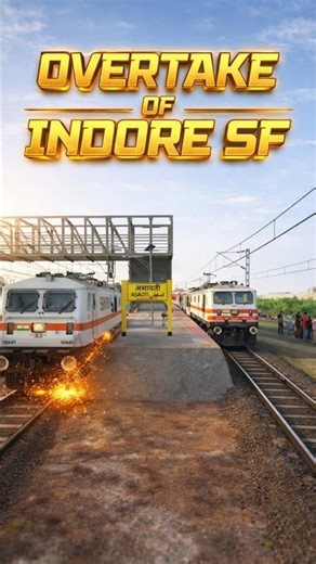 INSANE OVERTAKE 😱 Duranto Express Overtakes Indore SF Express | Microsoft Train Simulator