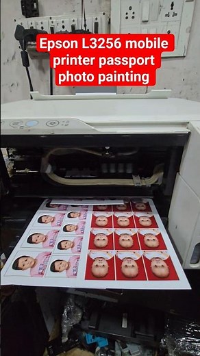 Epson L3256 Mobile passport photo Waterproof printing #Mobilepassportphotopainting