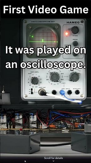 How A Laboratory Device Became The First Video Game Ever Made #VideoGameHistory #OscilloscopeGame