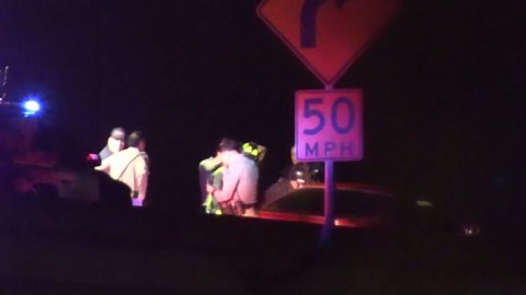 Watch: Scene of possible shooting on eastbound Highway 80 ramp to southbound 880 in Oakland