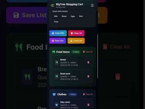 BigTree Shopping Cart- Live demo | Web app