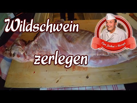 Wildschwein grob zerlegen für die Wurstherstellung - Opa Jochens Rezept