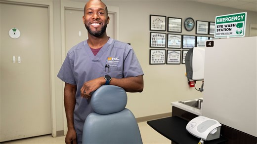 How a lost ID helped campus police officer find his way to UTHSC dental care program