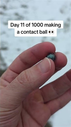 Day 11!!! adding my daily contacts to this ball #contacts #contactball