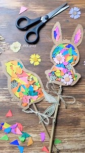 753K views · 2.1K reactions | Mixed Media Easter Wands! - template...