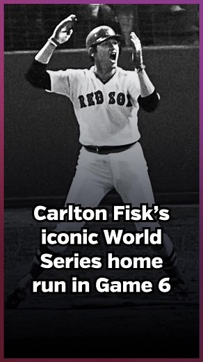 October 21, 1975 – In the bottom of the 12th inning of Game Six, Carlton Fisk hits one of the most dramatic walk-off home runs in Major League Baseball history. Seen by 75.9 million television viewers, the Boston Red Sox forced a seventh game with the Cincinnati Reds in a 7-6 win. #CarltonFisk #WalkOffHomer #WorldSeriesClassic
