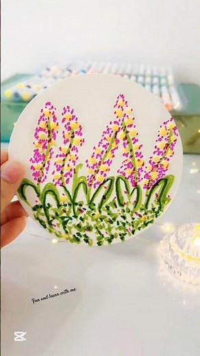 How to Create 3D Clay Flower Art with Acrylic Markers #drawing #shorts #easy