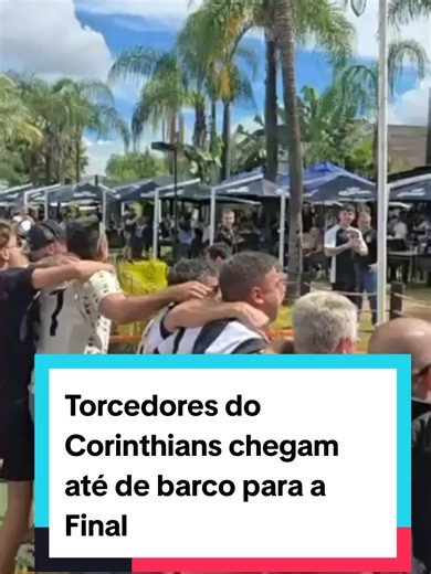 Torcedores do Corinthians chegam até de barco para a Final da Supercopa do Brasil contra o Flamengo neste Domingo (1°) em Brasília #abcemoff #leandroamaraljornalista #final #corinthians #flamengo