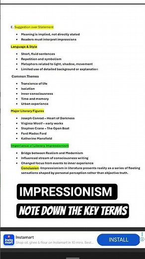 Impressionism in Art and Literature #history #english #englishliterature