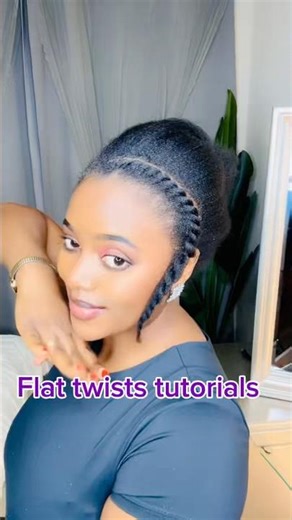 Flat twists Tutorials🥰 #hair #naturalhair #flattwists