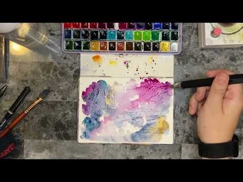Painting a Simple but Elegant Abstract Watercolor Painting - Step by Step Guide