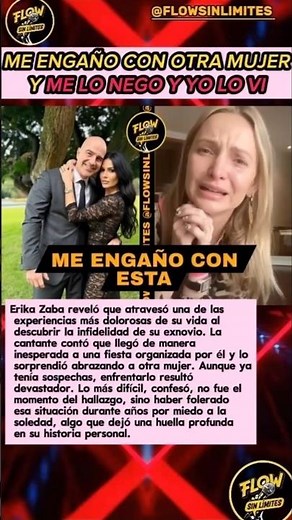 Lo descubrí con otra mujer: la confesión de Erika Zaba