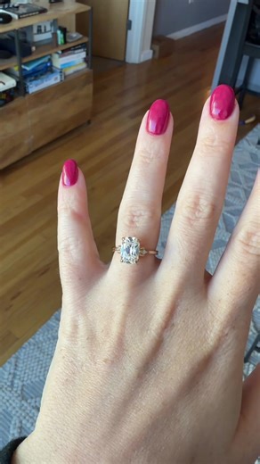 Hope you guys enjoy my PowerPoint!! #engagement #ring #elongatedcushion