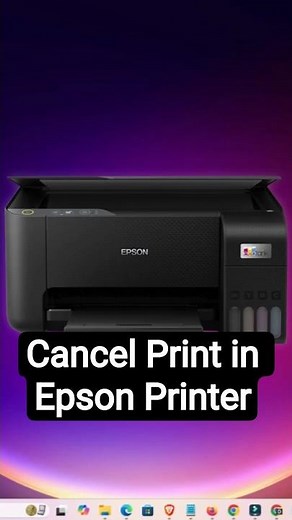 How to Cancel Print in Epson Printer on Windows 11 | Stop Printing Instantly! 🖨️🚫