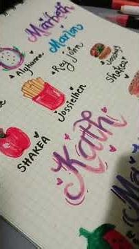 Drawing + Hand Lettering Names #handletteringtutorial