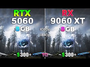 RX 9060 XT 8GB vs RTX 5060 8GB - Test in 10 Games | 1080p & 1440p