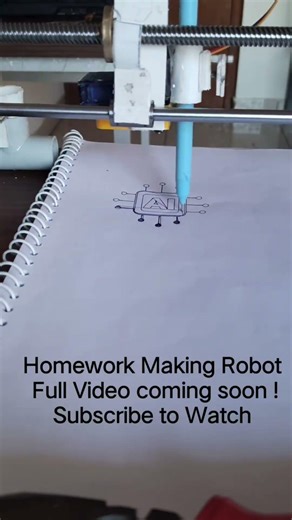 Built a robot to do your homework 🤖✍️ #shorts