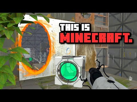 "Portal 2" has been recreated in Minecraft, without mods.