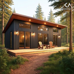 18x38 Ft - 1 Bedroom 684 Sq Ft (650 Sq Ft Clear)- House Plans PDF | Lean to Roof ADU - DWG Files Included - Etsy