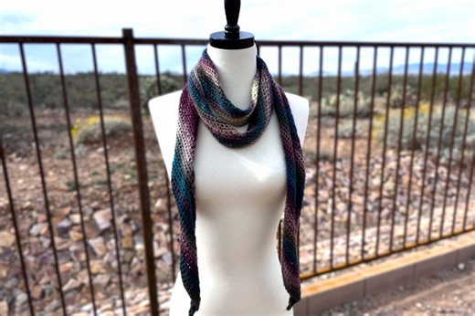 Crochet Pattern and Video ~ Beginner Bias Scarf ~ Easy Diagonal Design - Etsy