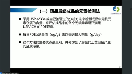 元素杂质风险评估控制策略和基于ICP-MS的分析方法开发和验证实例
