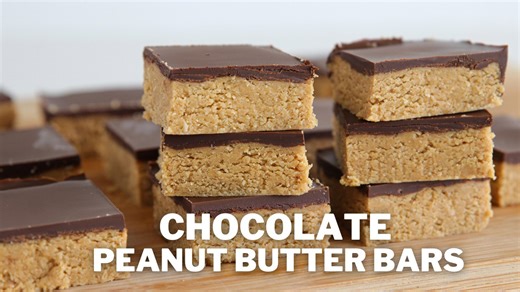 Easy Chocolate Peanut Butter Bars Recipe | Healthy & Gluten Free