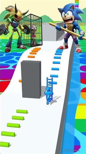 OOPS! Ladder Master Sonic vs Metal Sonic 🚨#gaming #shorts #viralshorts #shortsfeed