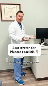 Best Stretch for Plantar Fasciitis 🦶🏼 Foot & Ankle Surgeon Dr. Evan Bridges shares his favorite stretch. Disclaimer: The information provided in this video is for informational purposes only and should not be considered medical advice. Please consult your healthcare provider for personalized advice and recommendations tailored to your specific situation. #plantarfascia #plantarfasciitis #foot #feet #footpain #podiatry #doctor #medical #medicaltip #stretch | CLS Health