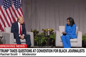 Donald Trump calls ABC's Rachel Scott 'nasty,' 'hostile' at Black journalists convention