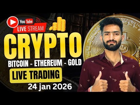 Today Live Crypto & Forex Trading | Btc Live Trading | gold Live Trading 24 jan 2026 | #BTC #Gold