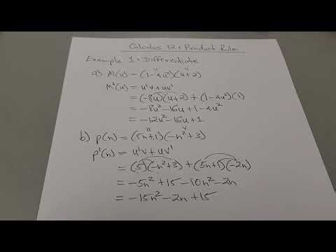 Grade 12 Calculus: The Product Rule (Differentiation Made Easy) #maths #productrule #viralvideo