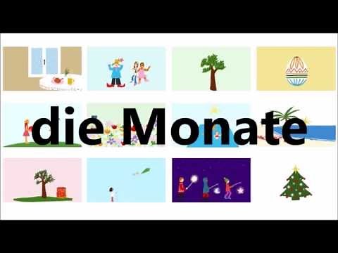 Monate - Deutsch lernen / learn German - Deutsch A1 - A2