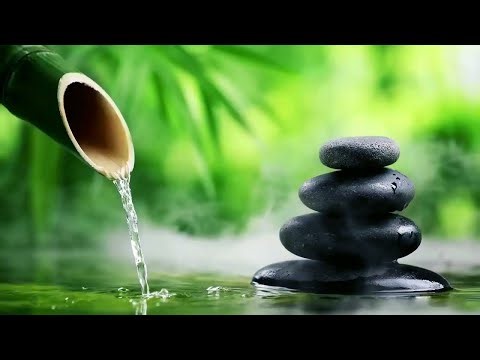 Relaxing Sleep Music | Bamboo Water Fountain + Peaceful Piano For Anxiety Relief, Calming, Healing
